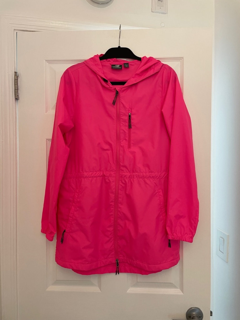 New balance Hot Pink Hooded Lightweight rain Jacket